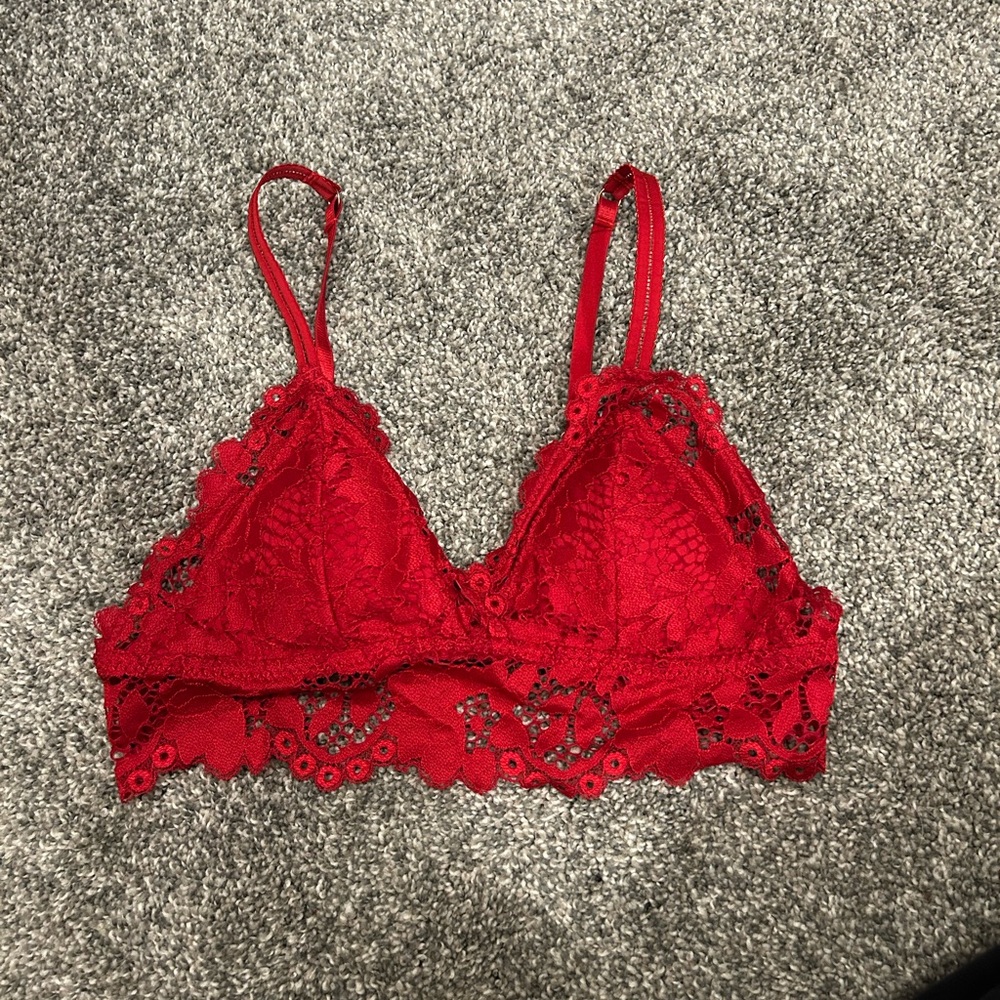 Red Lace Bralette